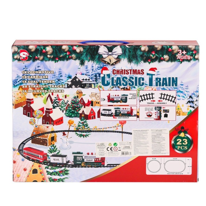 8513A Işıklı Dumanlı Yılbaşı Tren Seti