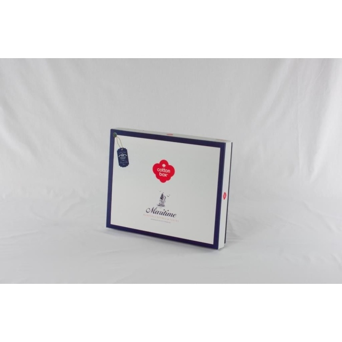 Cotton Box Maritime Nevresim Takımı Çift Kişilik Sail Mavi