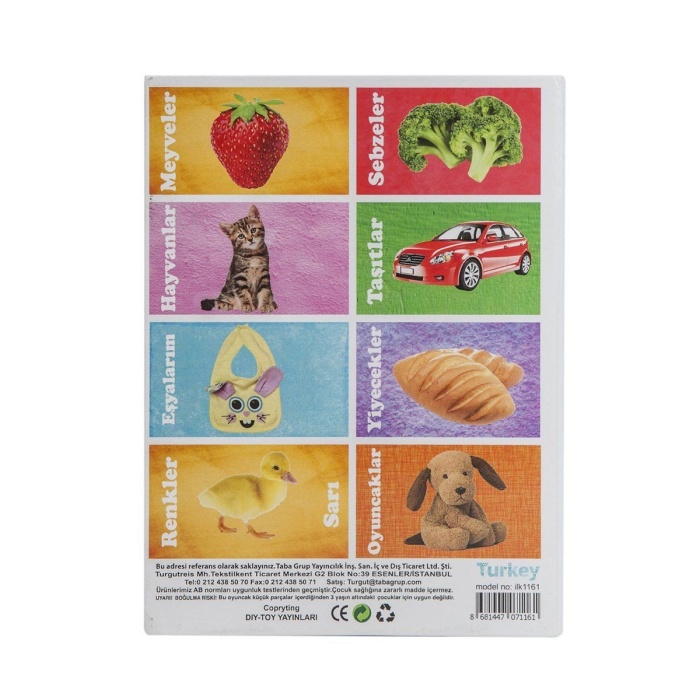 1161 DıyToy, Flash Cards - İlk 50 Sözcük / +12 ay