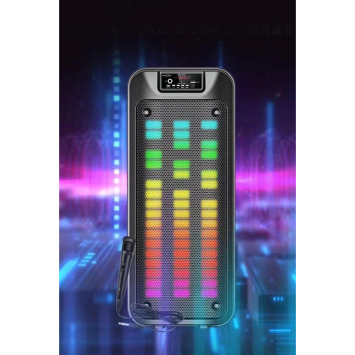 Gts-1852 Taşınabilir Rgb Ledli Bluetooth Hoparlör Usb-tf Siyah