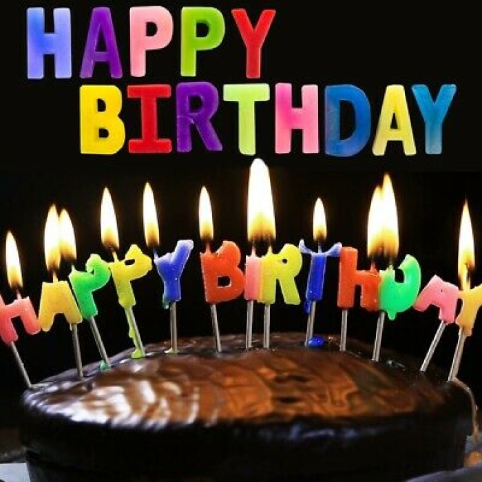 Rengarenk Happy Birthday Yazılabilen Doğum Günü M.u