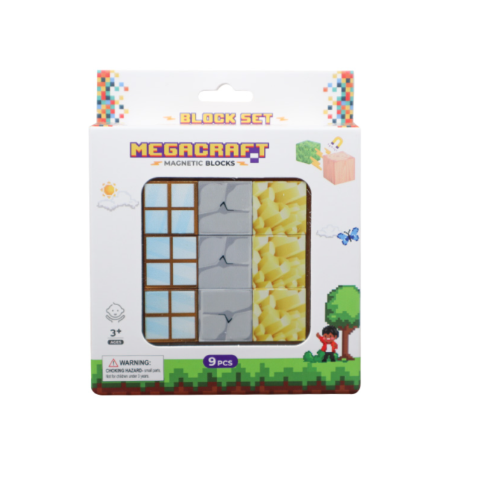 Megacraft 9 Parça Pencere Kaya Altın Blok