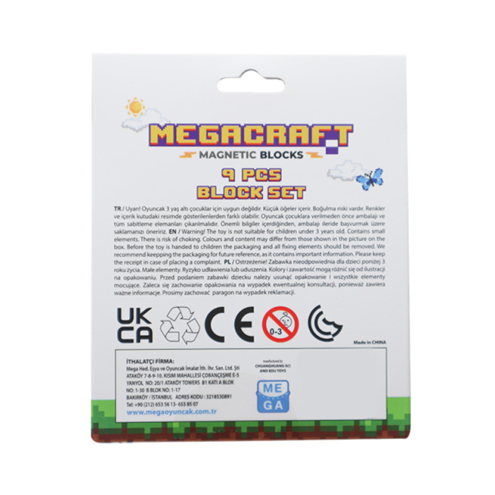 Megacraft 9 Parça Ağaç Gövde Blok