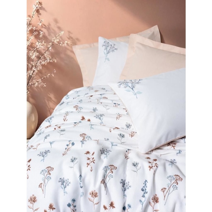 Cotton Box Estiva Çift Kişilik Pike Takımı Briar Somon