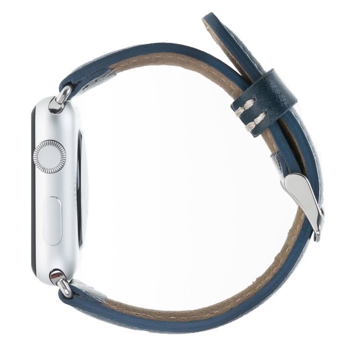 Apple Watch Uyumlu Deri Kordon 38-40-41mm SNB Lacivert
