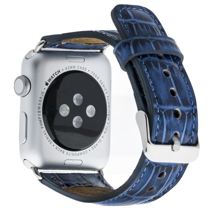 Apple Watch Uyumlu Deri Kordon 42-44-45mm Croco YK07