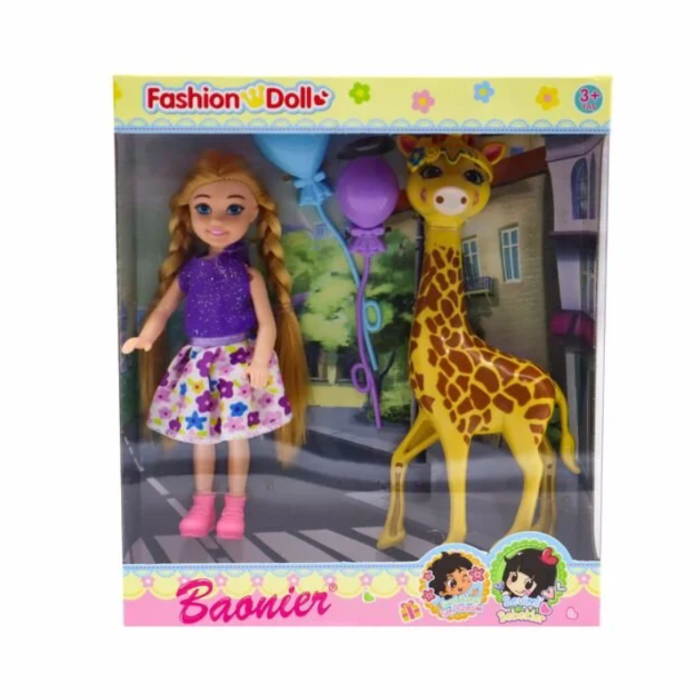 Baonier Zürafalı Mini Kız Bebek