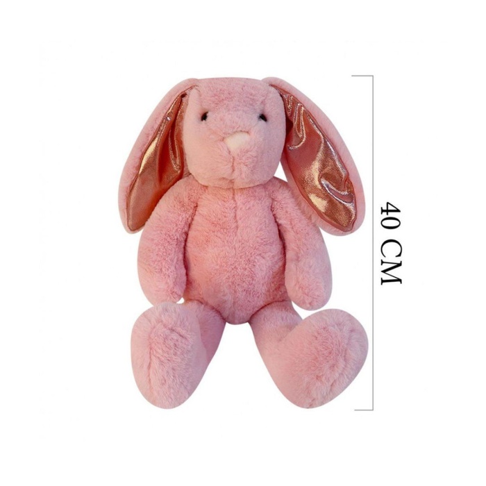 1552P Nordik Peluş Tavşan 40 cm Pembe