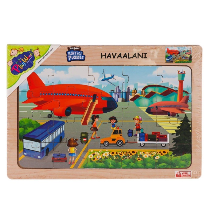ONY-233-234-235-236 Ahşap Eğitici Puzzle Havaalanı