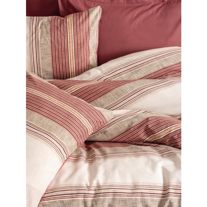 Cotton Box Line Nevresim Takımı Çift Kişilik Kenway Bordo