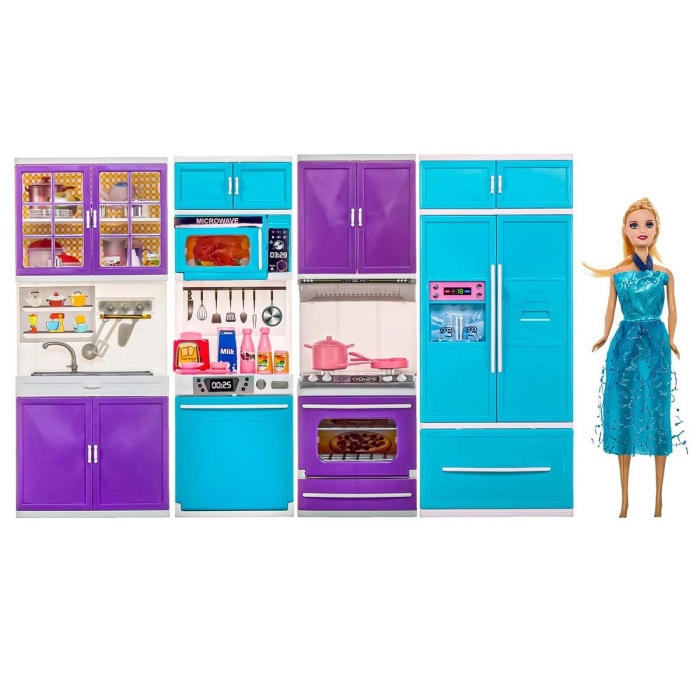 Karlar Ülkesi Bebek ve 4lü Mutfak Seti - OYD-02339