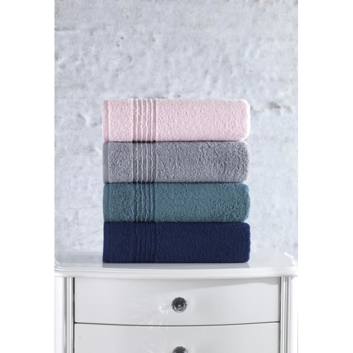 Cotton Box Plump 50x90 4lü Havlu Seti Gri Lacivert Pembe Mavi
