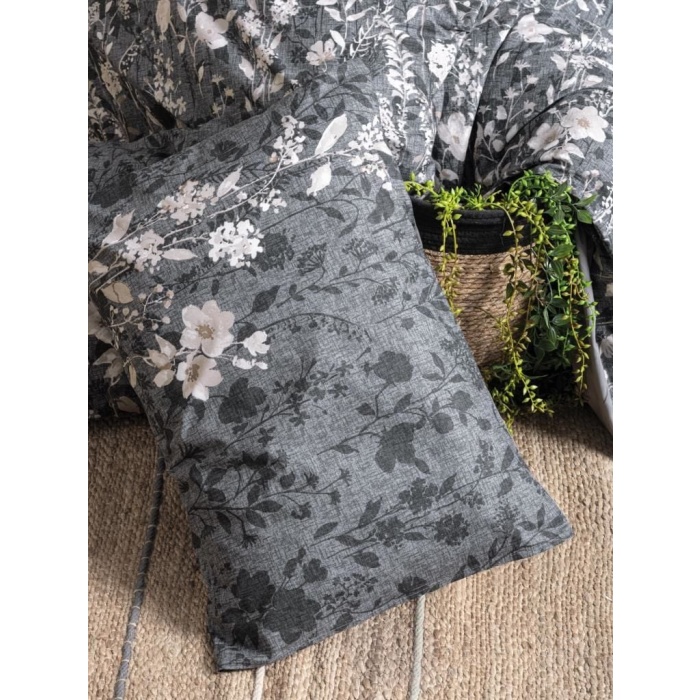 Cotton Box Dual Çift Kişilik Nevresim Takımı Comely Antrasit
