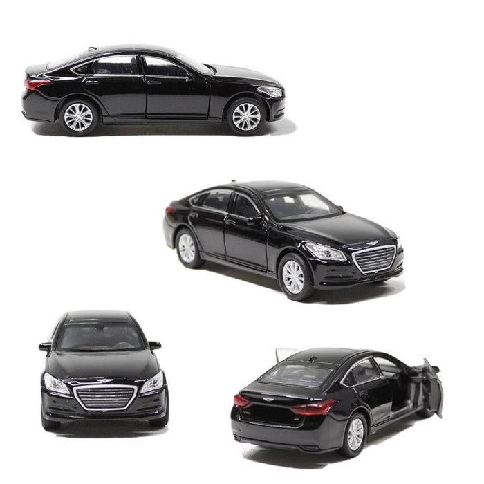 Welly Hyundai Genesus Çek Bırak Metal Araba - 1  Adet Stokta Olan Gönderilir