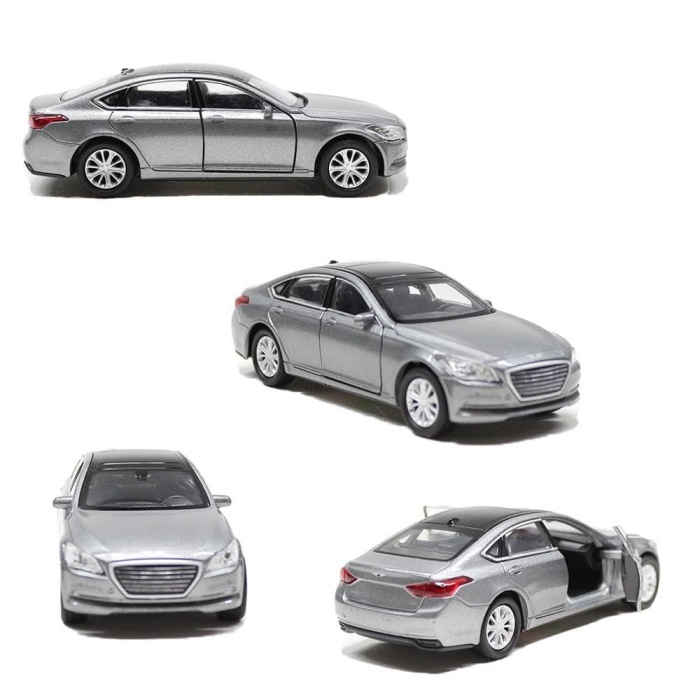 Welly Hyundai Genesus Çek Bırak Metal Araba - 1  Adet Stokta Olan Gönderilir