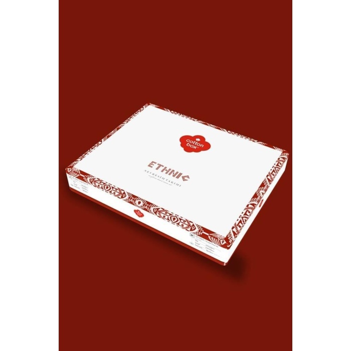 Cotton Box Etnich Nevresim Takımı Çift Kişilik Elvira Siyah