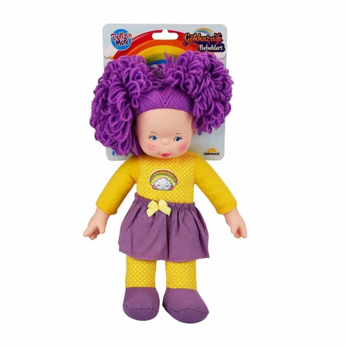 30012  Gökkuşağı Bebekleri 35 cm -Sunman - 1 adet stokta olan renk gönderilir