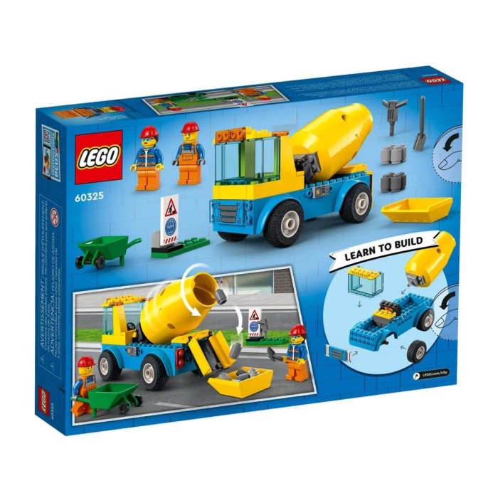 60325 LEGO® City - Beton Mikseri, 85 parça, +4 yaş