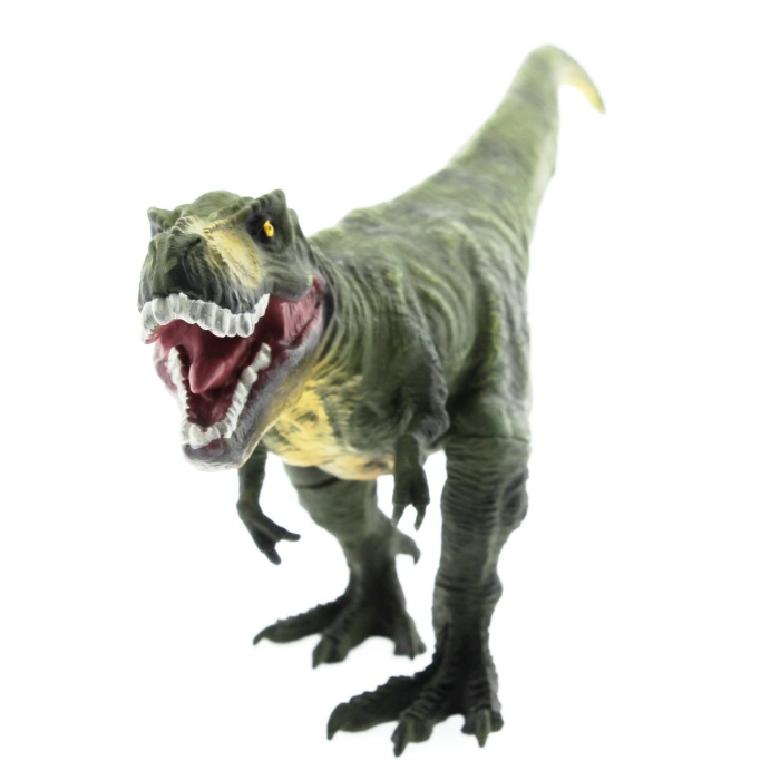 Yumuşak Plastik 31 cm Dinozor Figür - Yeşil T-Rex