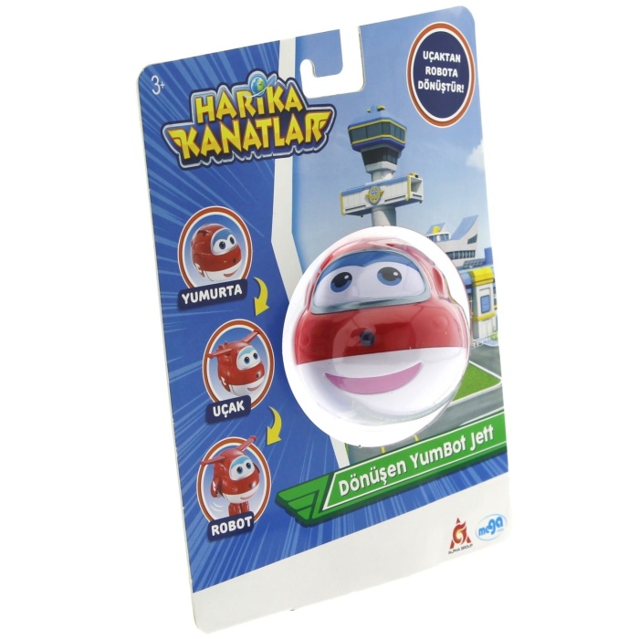 Harika Kanatlar Dönüşen Tekli Figür YumBot Jett