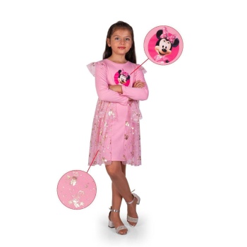 Kız Çocuk Mickey Parti Kıyafeti Dogum Günü ve Gösteri Kostümü Elbisesi