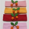 LASTİKLİ KİRAZLI KIZ BANDANA SETİ