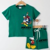 Mickey ve Arkadaşları Baskılı Erkek Çocuk Şortlu Alt Üst Takım