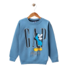 Erkek Çocuk Bisiklet Yaka Karekter Baskılı Sweatshirt