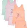 DİAMONDSTAR KIZ 3/12 YAŞ KARIŞIK DESENLİ ATLET VE BOXER SET