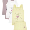DİAMONDSTAR KIZ 3/12 YAŞ KARIŞIK DESENLİ ATLET VE BOXER SET