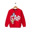 Erkek Çocuk Bisiklet Yaka Karekter Baskılı Sweatshirt