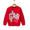 Erkek Çocuk Bisiklet Yaka Baskılı Sweatshirt