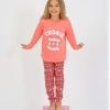 Kız Çocuk Uzun Kollu %100 Pamuklu Pijama Takımı 2/5 Yaş