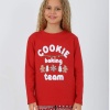 Kız Çocuk Uzun Kollu %100 Pamuklu Pijama Takımı 6/9 Yaş