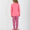 Kız Çocuk Uzun Kollu %100 Pamuklu Pijama Takımı 6/9 Yaş