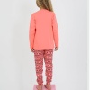 Kız Çocuk Uzun Kollu %100 Pamuklu Pijama Takımı 6/9 Yaş