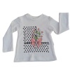 Kız Çocuk Bisiklet Yaka Çiçek Baskılı Sweatshirt
