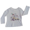 Kız Çocuk Bisiklet Yaka Çiçek Baskılı Sweatshirt