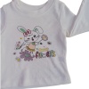 Kız Çocuk Bisiklet Yaka Çiçek Baskılı Sweatshirt