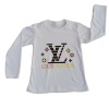 Kız Çocuk Bisiklet Yaka Baskılı Sweatshirt