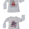 Kız Çocuk Bisiklet Yaka Baskılı Sweatshirt 2/5 yaş