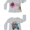 Kız Çocuk Bisiklet Yaka Baskılı Sweatshirt 2/5 yaş