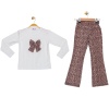 Bebe Yakalı Triko Leopar Taytlı 2 Li Takım 4/12 Yaş