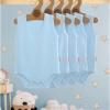 5li Bebek Askılı Çıtçıtlı Body %100 Pamuk 3/6 Ay