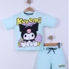 Karekter Baskılı Kız Çocuk T-Shirt Şort Takım 3/6 yaş