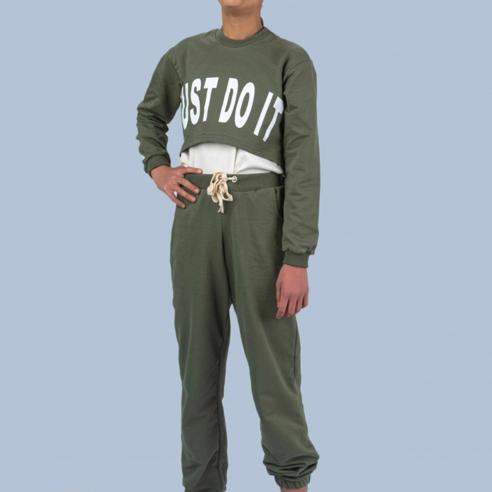 diamondstar Baskılı 3 lü Sweatshirt Takım 9-12 Yaş