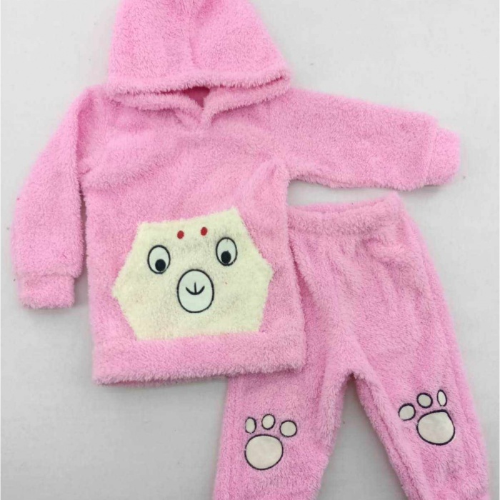 pembe Kışlık Welsoft Lüx Bebek Takımı