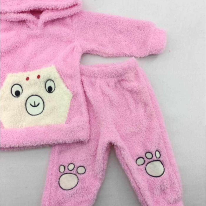 pembe Kışlık Welsoft Lüx Bebek Takımı