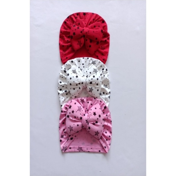 Kurdelalı Bebek Bone Bandana seti