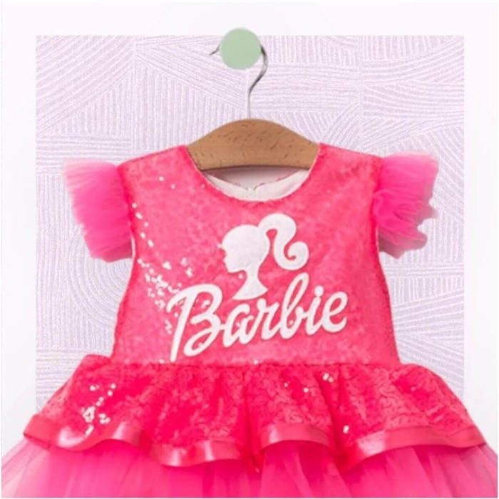 Baskılı  Kız Elbise 1/4 yaş